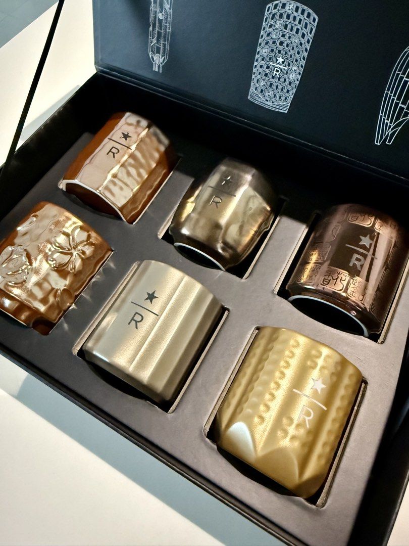 Starbucks Reserve Roastery Cask Collection Cups (Category: Coffee & Tea Tableware) located in Manila. Submitted by rmx28 (Listing ID 1426244646, Image 2). Description: Starbucks Reserve Tea Cups Bought in Starbucks Reserve Shanghai No damage Rarely used With box With free wooden tray.