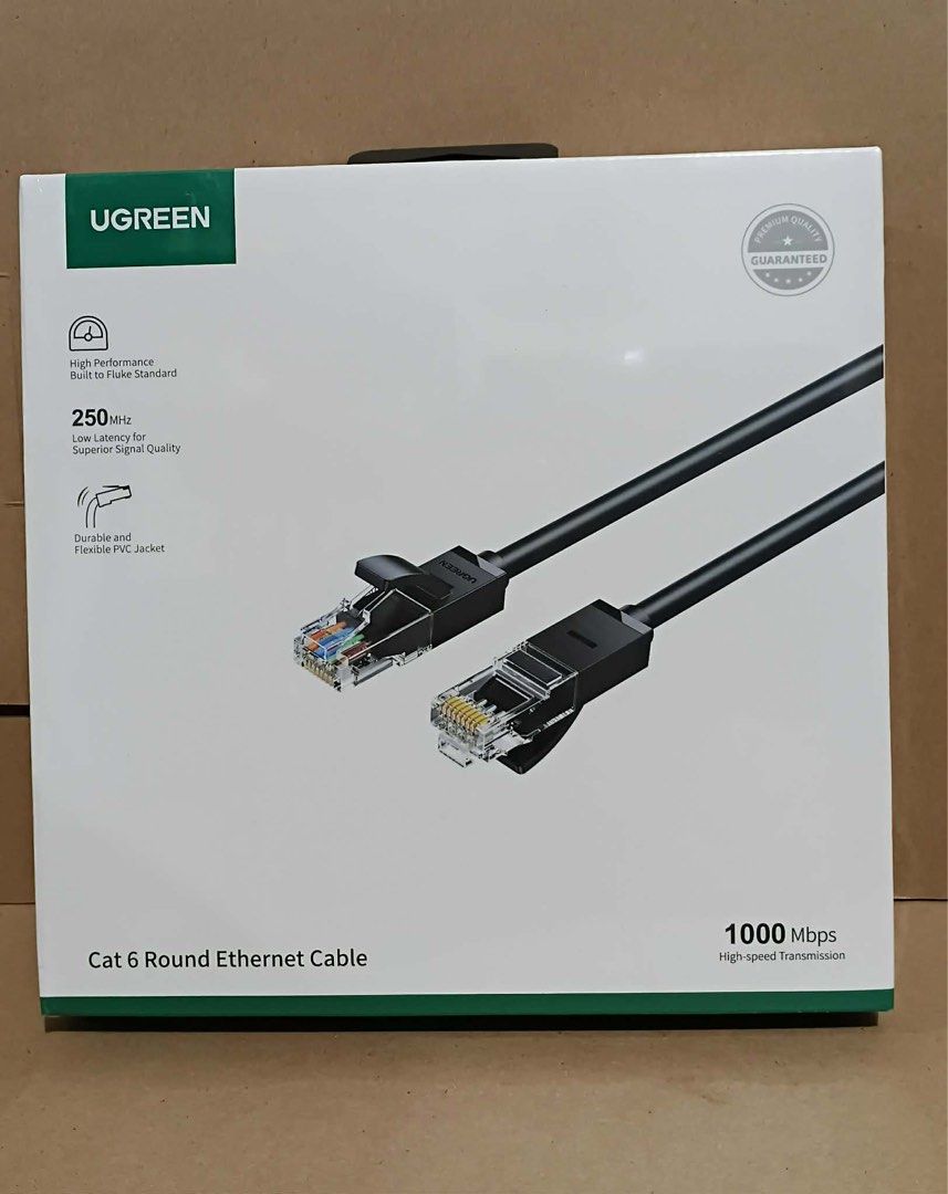 UGREEN Cat 6 lan to lan Round Ethernet Cable (Category: Cables & Adaptors) located in Manila. Submitted by mxrx_ (Listing ID 1426328455, Image 1). Description: 1m - 400 3m - 500 5m - 600 10m - 700 20m - 800 30m - 1000.