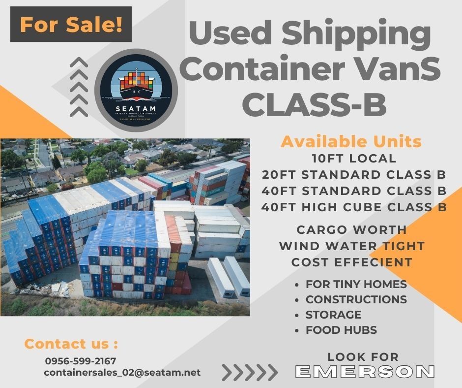 Used Shipping Container Vans - Class B, Furniture & Home Living, Office ...
