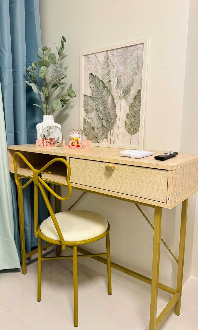 Vista Shaw Staycation (Category: Vacation Rentals) located in Paranaque City. Submitted by christinehsoon (Listing ID 1426288125, Image 3). Description: Experience "small-scale luxury" in this thoughtfully designed 27sqm sanctuary. Perfectly curated for style-conscious travelers, this unit maximizes every square inch with marble accents, gold finishes, and a refreshing teal palette. It’s the ultimate cozy base for your city adventure. ​ ​Sleeping