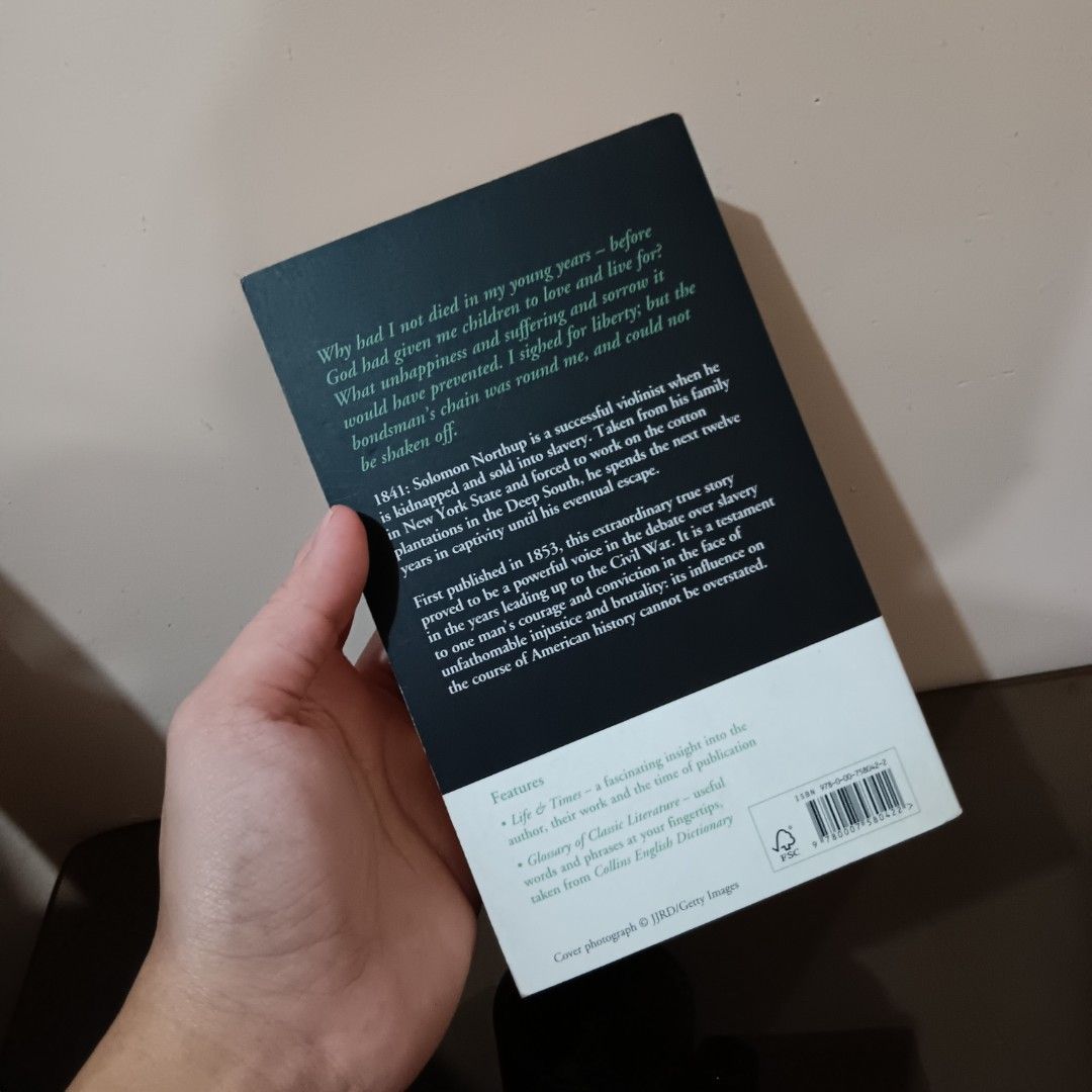 12 Years a Slave (Category: Storybooks) located in Taguig. Submitted by ncomn (Listing ID 1426506391, Image 3). Description: RFS: Decluttering, Done Reading - Meet up on the specified location only or else buyer will handle the delivery/shipping fee. - This is a preloved book, please manage your expectations..