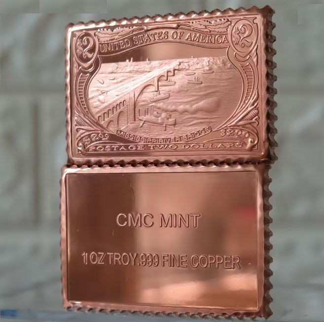 1oz Copper Bar - Sta,[ Design - Pure 99.9% Copper (Category: Currency) located in Quezon City. Submitted by victr2 (Listing ID 1426472843, Image 3). Description: 1oz Copper Bar Stamp Design Material: Pure Copper Weight: 1 oz Size: 50x28x3mm size Price: 650 Item for pickup at our location in North Fairview QC..