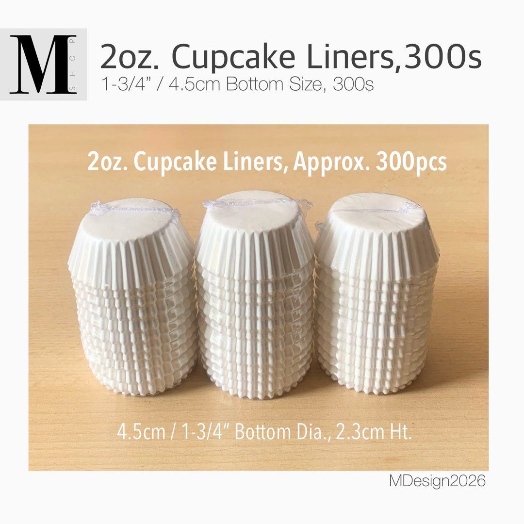 2oz Cupcake Liners - 300pcs (Category: Bakeware) located in Manila. Submitted by mshopmla (Listing ID 1426480660, Image 1). Description: 2oz Baking Cups, WHITE Approx 300Pcs per Pack 1-3/4” Bottom Size x 2.3cm ht, Product Code: 2OWCP-300 Price: Php 165.00 #bakingcups #Mshop #theMFMshop #cupcakeliners.