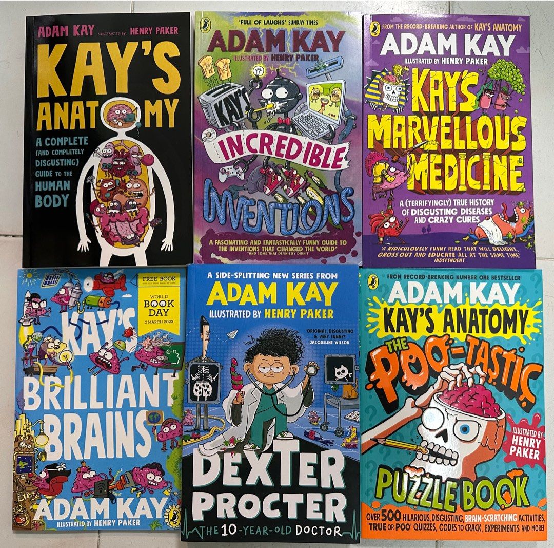 Adam Kay Book Set - Anatomy, Medicine, Inventions, and More!-Big Book ...