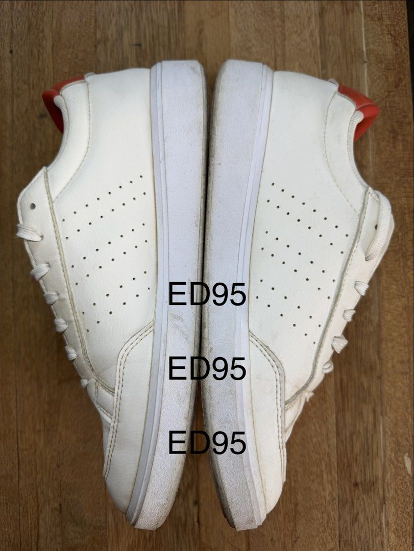 Adidas Nova Court (Category: Sneakers) located in Quezon City. Submitted by e95dlo (Listing ID 1426458197, Image 3). Description: FS Adidas Nova Court Sizew 10 Men US Price: Php 1000 RFS: Di na nagagamit. Condition: needs cleaning pero good for casual wear and use pa rin. No major signs of use or heel drags Size conversion last photo No issues. Bought orange laces has original blue laces Price negotiable Loc: QC but can do meet-ups in Makati Gree