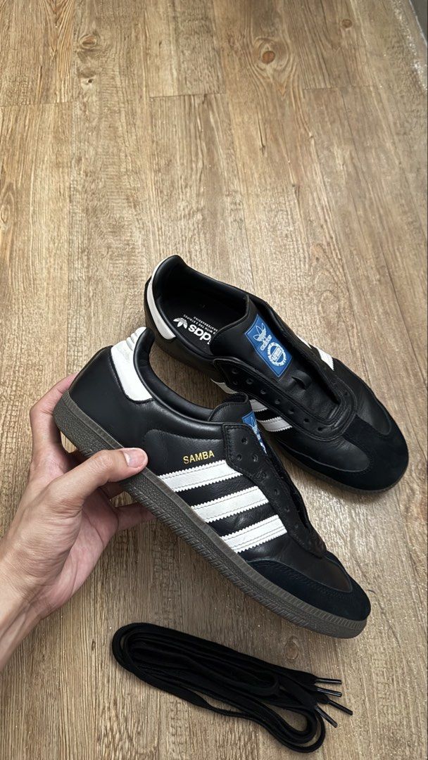 Adidas Samba ADV Black (Category: Sneakers) located in San Pablo. Submitted by chinitokiddd (Listing ID 1426488027, Image 2). Description: Bought in Finland US 10 UK 9.5 No box Worn only three times at the mall; after that, it was never used again and kept on my shoe rack. I handled it carefully, so it’s still in excellent condition..