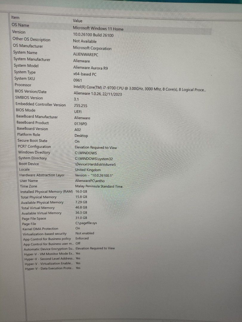 Alienware Aurora R9 Gaming PC - RTX 2060 Super413296667846266885