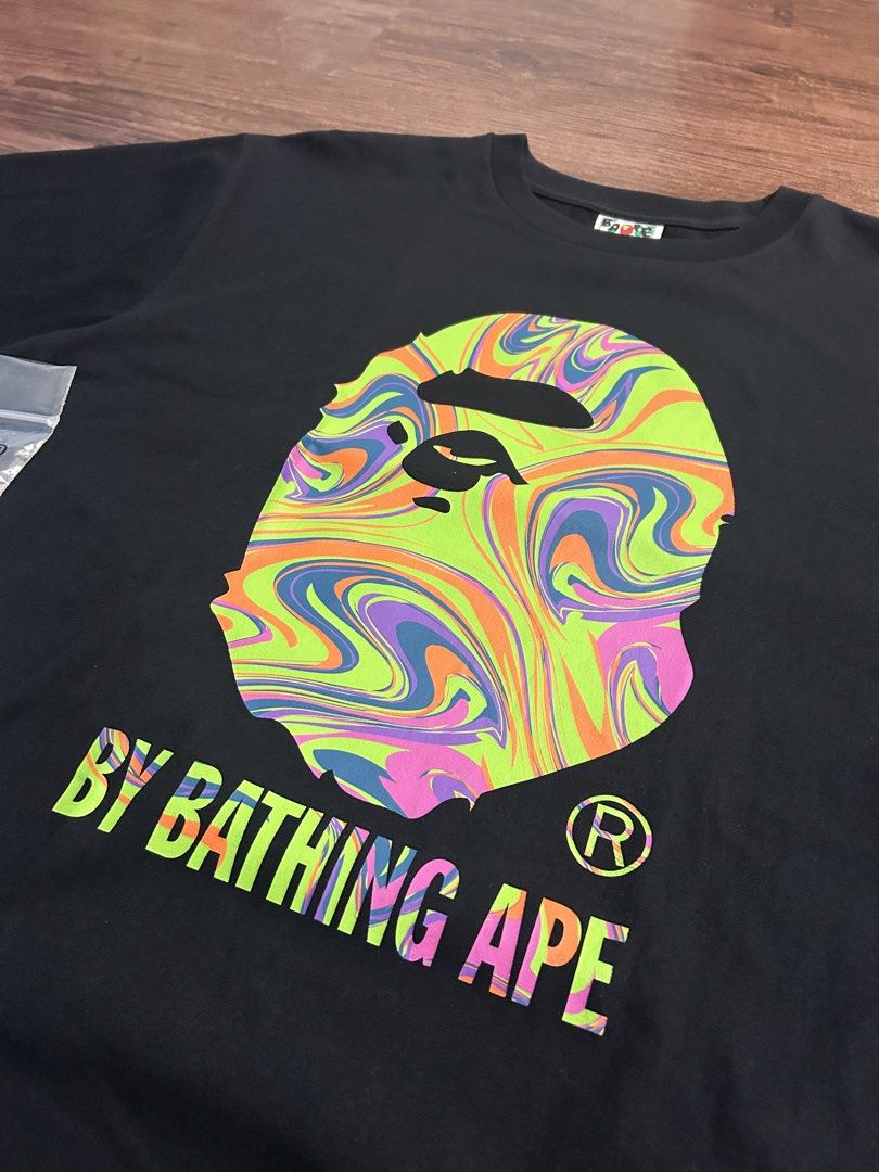 Brandnew BAPE Big Head Marbling Tee (Category: Tshirts & Polo Shirts ) located in Bulacan. Submitted by onedrop.ph (Listing ID 1426426872, Image 2). Description: Brandnew Authentic/legit ₱6,000 + shipping fee Payment first 🚚LBC or Lalamove .