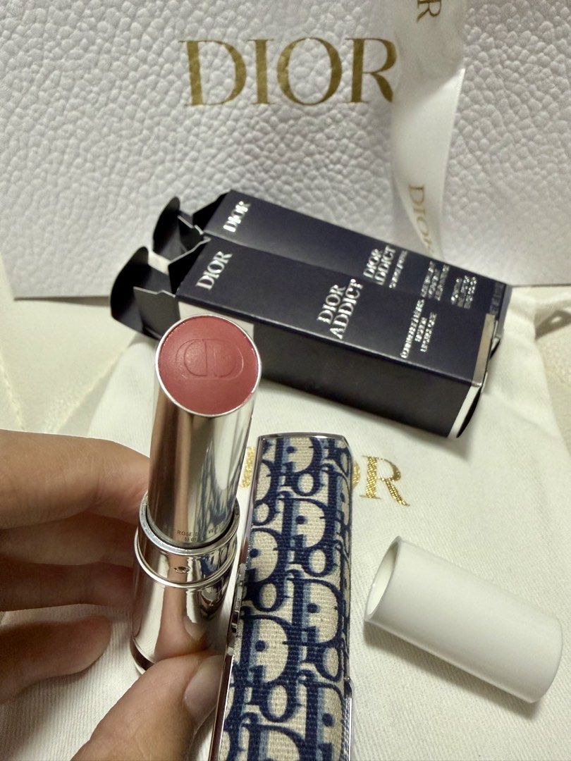 BNEW: Dior Addict Lipstick Refill & Oblique Case (Category: Makeup) located in Rizal. Submitted by just.gv (Listing ID 1426407054, Image 1). Description: BRAND NEW, NEVER BEEN SWATCHED, COMPLETE PACKAGING *repriced to consider the price of the set + all inclusions :) Lipstick shade: 422 Rose Des Vents Comes with original packaging including pouch and paper bag RFS: decluttering makeup Buyer to shoulder shipping from Cainta Rizal or BGC (set sched