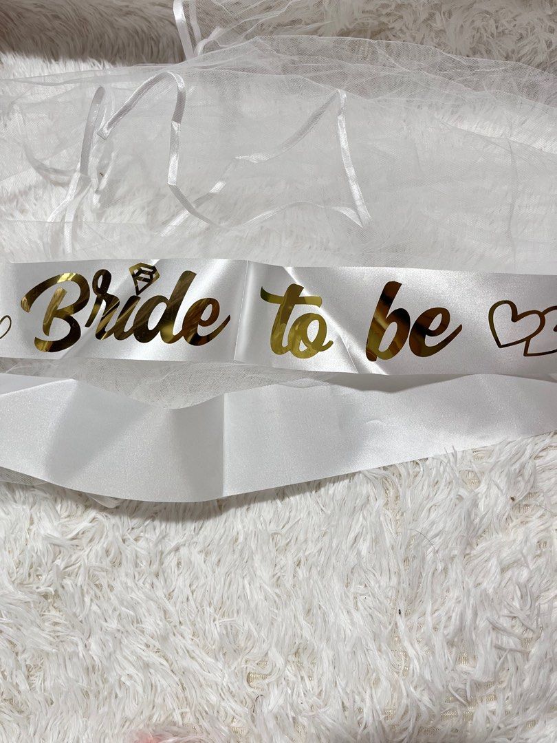 Bride to Be Sash and Veil (Category: Hair Accessories) located in Las Pinas. Submitted by scarlet_stuff (Listing ID 1426570282, Image 1). Description: .