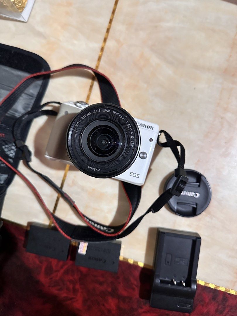 Canon EOS M3 Mirrorless Camera with Lens (Category: Cameras) located in General Trias. Submitted by treasuresbyp (Listing ID 1426427563, Image 3). Description: Loc: Cavite Inclusion: lahat ng nasa picture Minimal issue see pics.