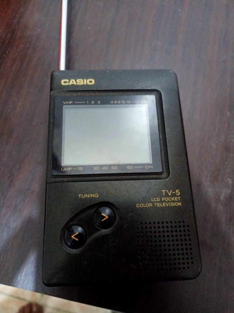 Casio pocket tv (Category: TV) located in Las Pinas. Submitted by the_recycle_shop (Listing ID 1426551833, Image 1). Description: Power ok No clear display Sounds ok.