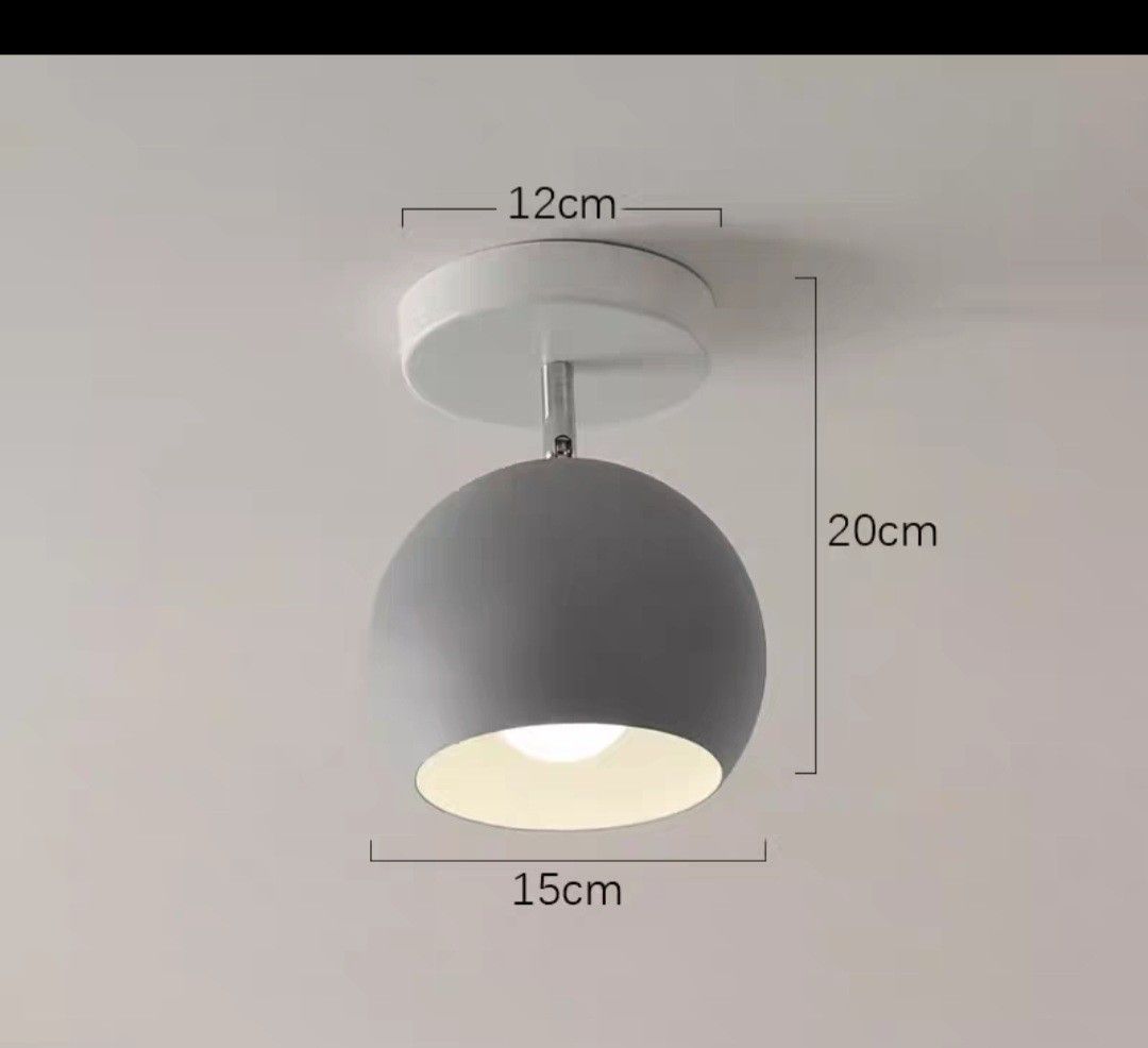 Ceiling Light (Category: Lighting) located in Singapore. Submitted by misssamger (Listing ID 1426547513, Image 1). Description: $10 Each - bought in 2025 2 ceiling light - Brand New in the box. Can ask for more photos. White Grey .