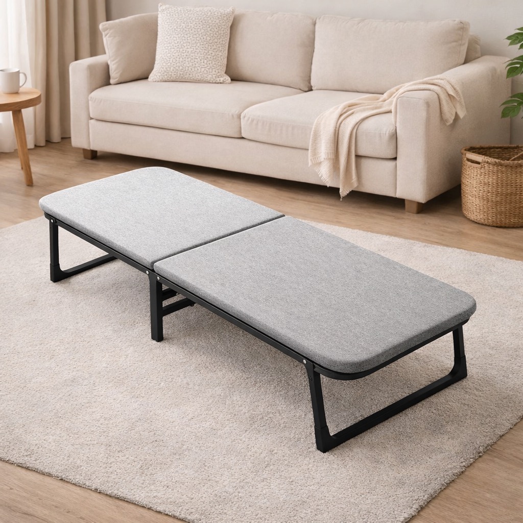Foldable Guest Bed Frame | Folding Single Bed Frame | Portable Folding ...