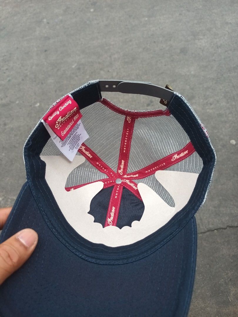 FOR SALE INDIAN MOTORCYCLE NET CAP (Category: Caps & Hats) located in Manila. Submitted by ashlhen23 (Listing ID 1426421307, Image 3). Description: FOR SALE INDIAN MOTORCYCLE NET CAP BRND NEW LEGIT PRICE 1000 + SHIP PAYMENT FIRST MOP G CASH SHIPPING VIA LBC PICKUP BRANCH LALAMOVE LOC MANILA.