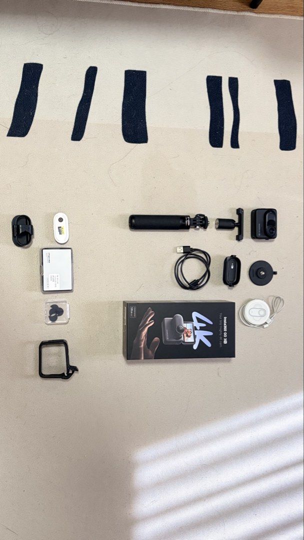 Insta360 GO 3S 4K Action Camera (Category: Cameras) located in Cavite. Submitted by vj.martillano (Listing ID 1426485500, Image 3). Description: For sale! Insta360 GO 3s 128GB Black Like new, no Issues Complete in-box accessories Tempered glass screen Additional accessories: Insta360 2 in 1 tripod Telesin Protective case 360 degrees brim clip CPL ND Filter Mic Windmuff AMagisn Magnetic quick release mount Storage bag Insta360 Quick Reader Insta36