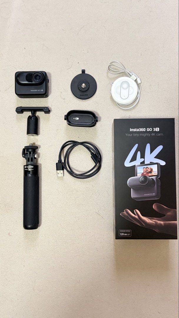 Insta360 GO 3S 4K Action Camera (Category: Cameras) located in Cavite. Submitted by vj.martillano (Listing ID 1426485500, Image 1). Description: For sale! Insta360 GO 3s 128GB Black Like new, no Issues Complete in-box accessories Tempered glass screen Additional accessories: Insta360 2 in 1 tripod Telesin Protective case 360 degrees brim clip CPL ND Filter Mic Windmuff AMagisn Magnetic quick release mount Storage bag Insta360 Quick Reader Insta36