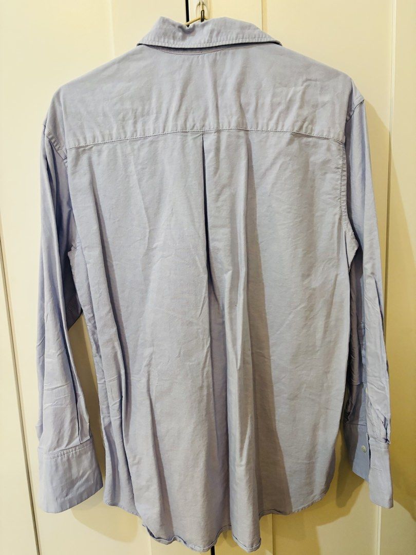 Mango Light Blue Button-Down Shirt (Category: Longsleeves) located in Pasay City. Submitted by averycontent (Listing ID 1426474203, Image 3). Description: .