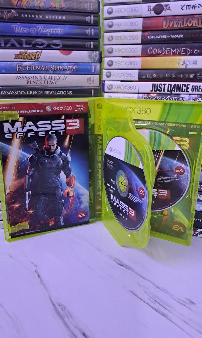 Mass Effect 3 - Xbox 360 (Category: Xbox) located in Muntinlupa City. Submitted by echo.066 (Listing ID 1426533861, Image 2). Description: FOR SALE XBOX 360 CD GAME 700 PHP MASS EFFECT 3 NTSC J MINT CONDITION AVAILABLE FOR DELIVERY VIA LALAMOVE AVAILABLE FOR SHIPPING VIA J&T EXPRESS MODE OF PAYMENT : BANK / GCASH / MAYA MUNTINLUPA CITY LOCATION .