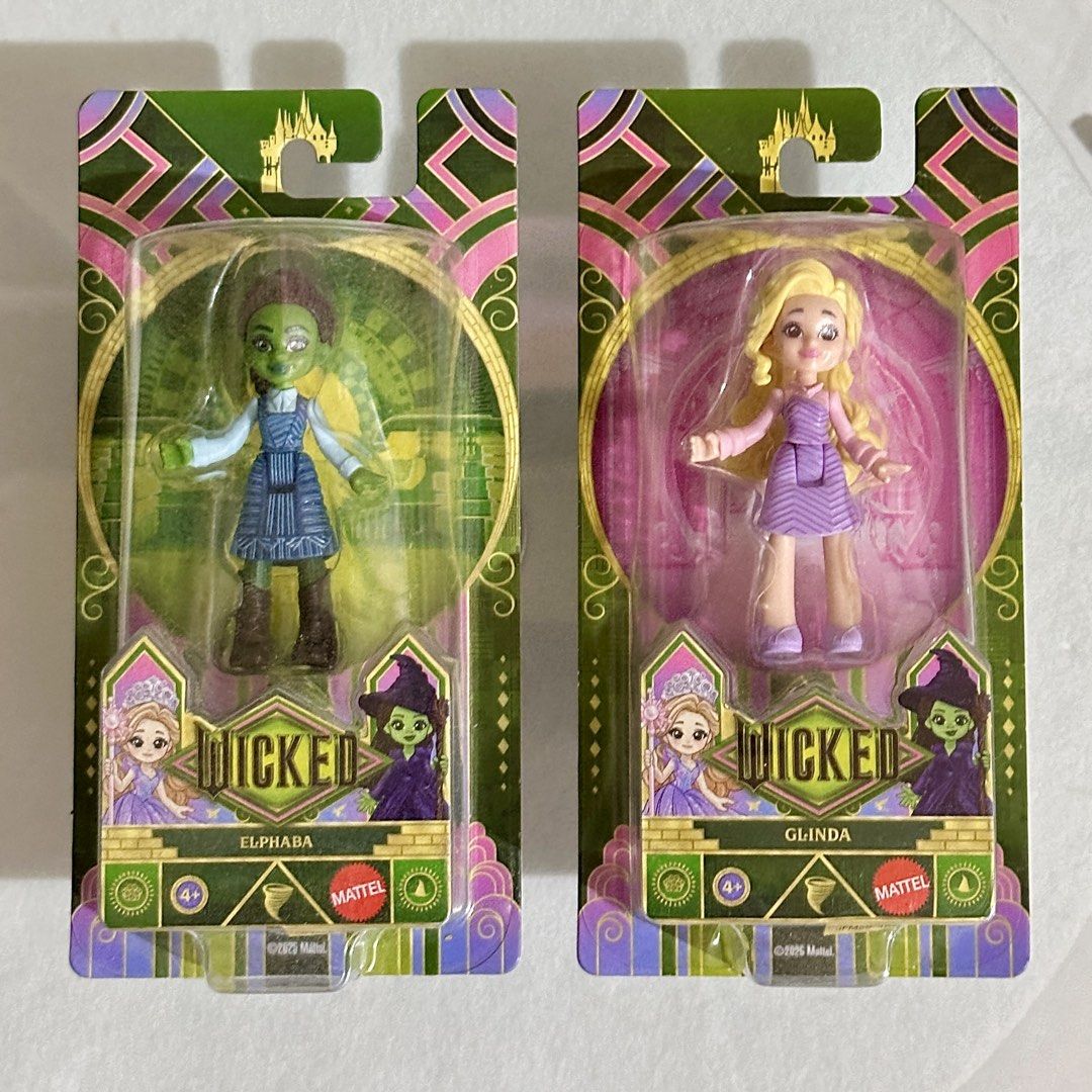 Mattel Wicked Elphaba and Glinda Figures (Category: Figurines & Statues) located in Manila. Submitted by jaycollects07 (Listing ID 1426446776, Image 1). Description: Brand New. Sealed. From personal collection. ₱850.