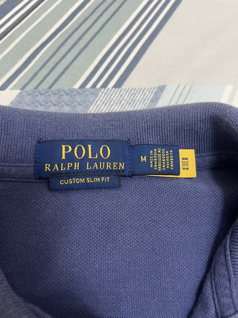 Polo Ralph Lauren Polo Shirt (Authentic) (Category: Tshirts & Polo Shirts ) located in Manila. Submitted by rackarchives_ (Listing ID 1426438237, Image 3). Description: (Authentic) Ralph Lauren Blue Polo Shirt Length: 26 Width: 18 Issue: None Condition: Good.