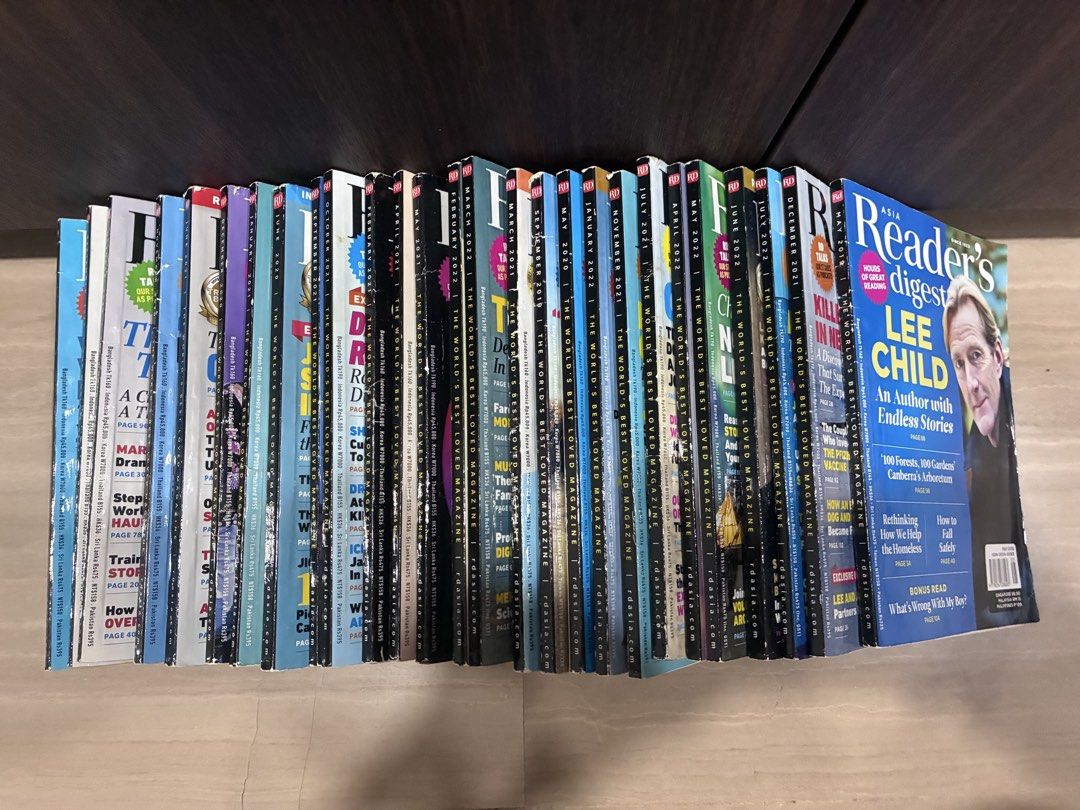 Reader's Digest Magazines - Assorted Issues (Category: Magazines) located in Singapore. Submitted by samzsoon15 (Listing ID 1426439421, Image 2). Description: Reader’s Digest Past Issues, selling as a batch! .
