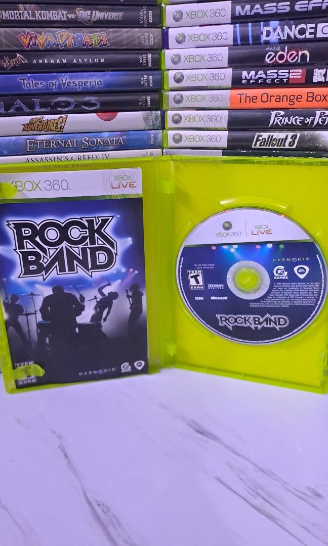 Rock Band - Xbox 360 (Category: Xbox) located in Muntinlupa City. Submitted by echo.066 (Listing ID 1426538371, Image 2). Description: FOR SALE XBOX 360 CD GAME 750 PHP ROCKBAND NTSC MINT CONDITION AVAILABLE FOR DELIVERY VIA LALAMOVE AVAILABLE FOR SHIPPING VIA J&T EXPRESS MODE OF PAYMENT : BANK / GCASH / MAYA MUNTINLUPA CITY LOCATION.