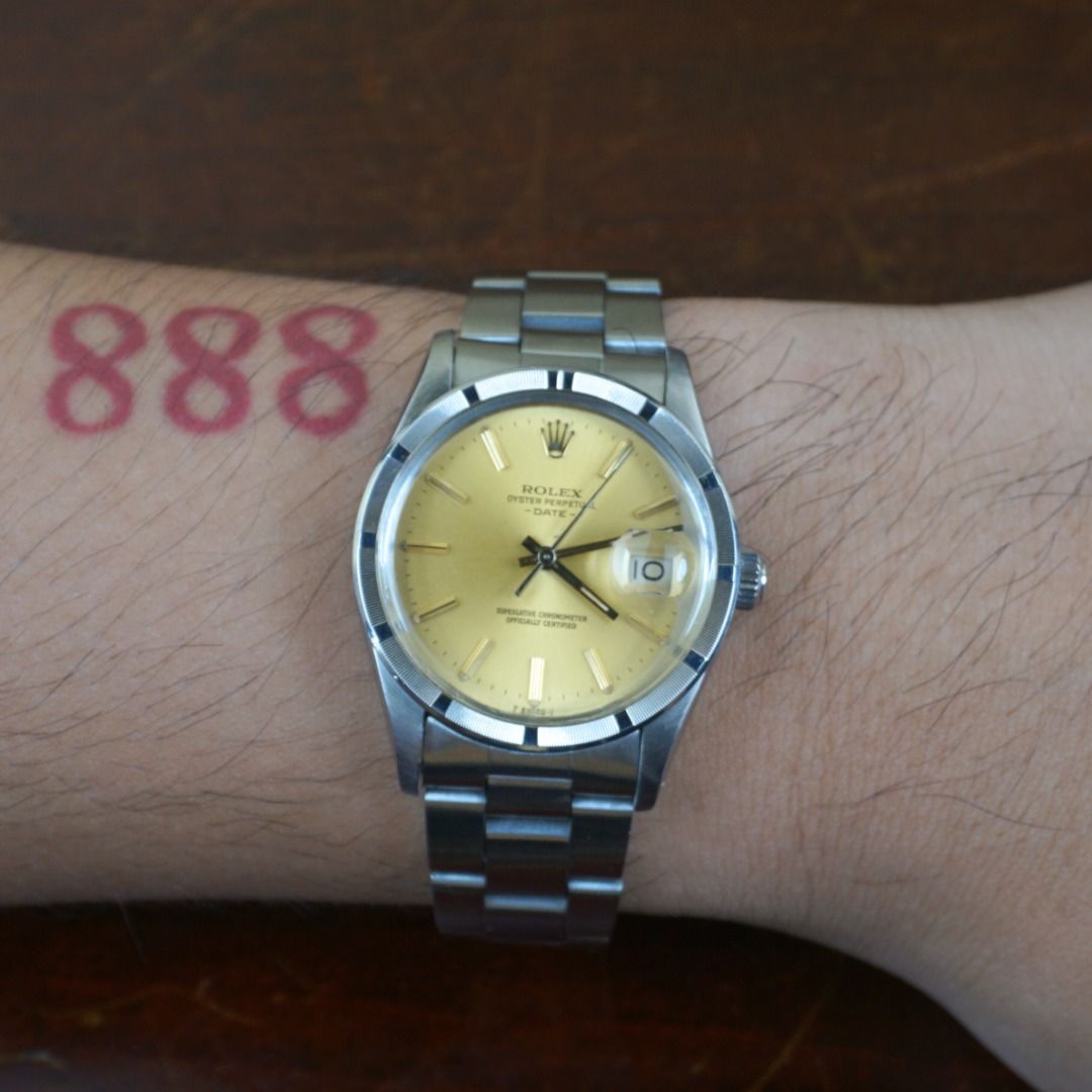 Rolex Oyster Perpetual Date Ref. 15010 (1982) (Category: Luxury Watches) located in Quezon City. Submitted by TheStylishPorma (Listing ID 1426577757, Image 3). Description: FOR SALE — Rolex Oyster Perpetual Date Ref. 15010 (1982) Open for trade Tudor Blackbay 54 ✦ Ref. 15010 · Cal. 3035 · 34mm ✦ No box no papers.