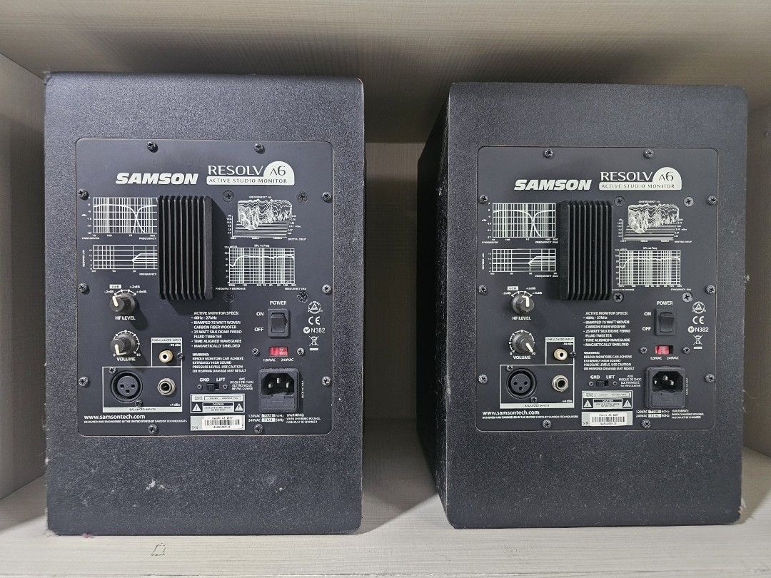 Samson Resolv A6 Studio Monitors - Pair478852475436421122