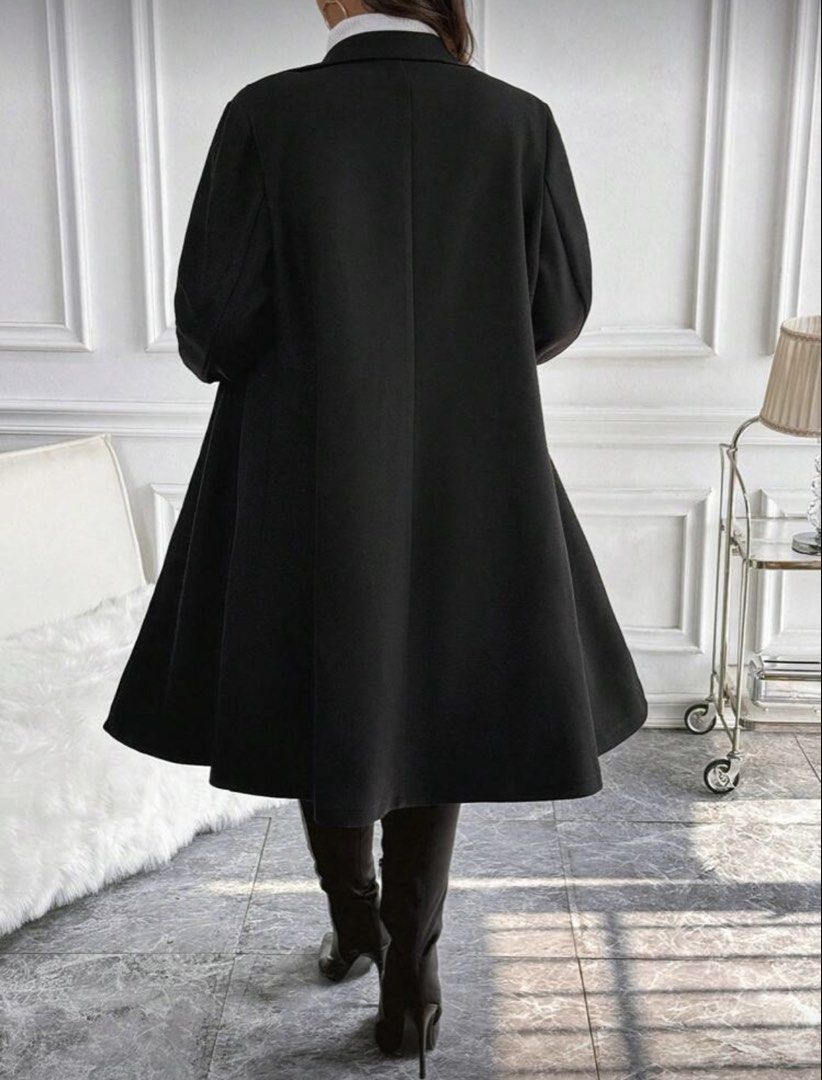 Shein Plus Size Long Sleeve Overcoat 3XL (Category: Coats, Jackets and Outerwear) located in Balanga. Submitted by gail13_ (Listing ID 1426497575, Image 3). Description: Perfect for chilly trips or stylish OOTDs! Only worn once during my Taiwan trip. Makapal and cozy, still in very well taken care of condition. 💰 Original price: ₱900 📌 Details • Size: 3XL (Plus Size) • Long sleeve overcoat • Double-breasted style • Thick / warm, perfect for col