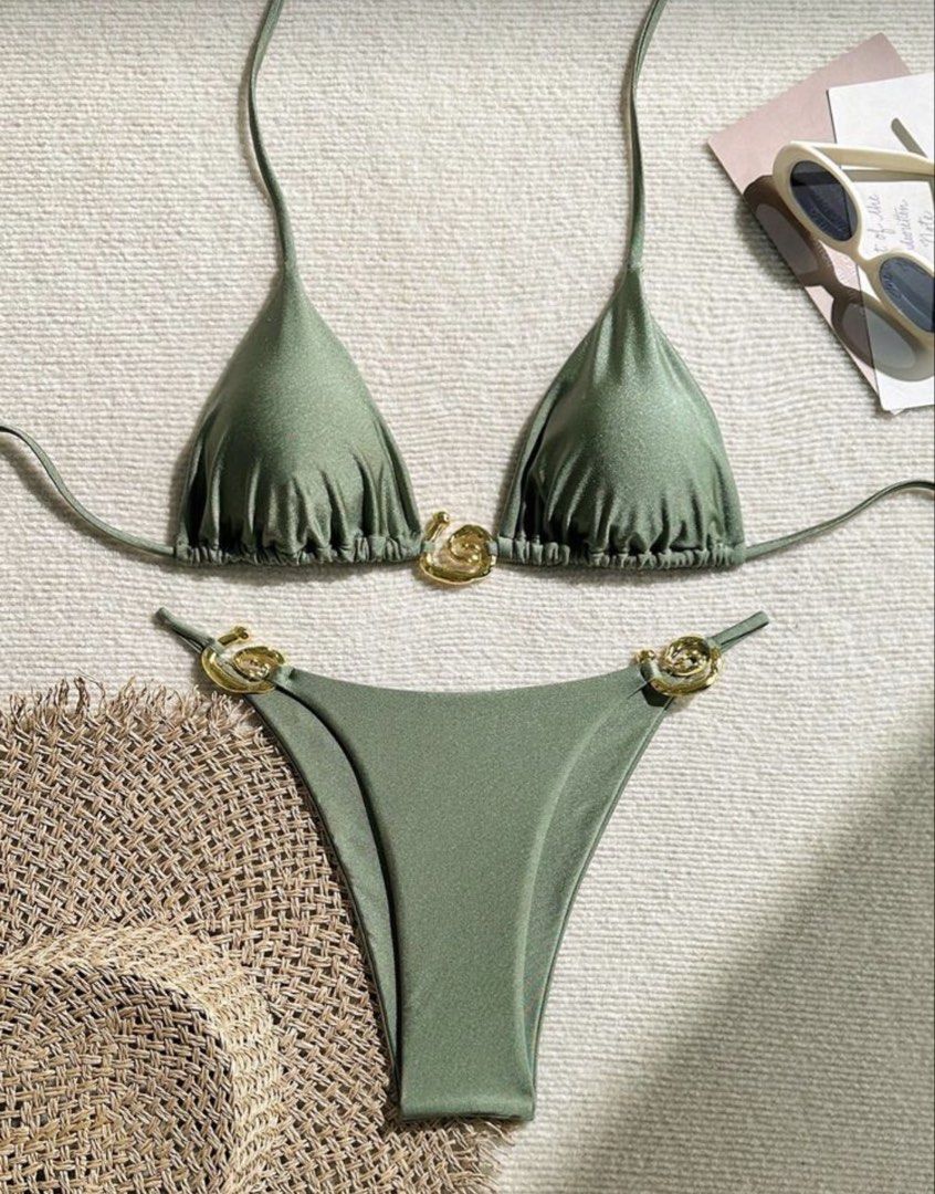 SHEIN Women's Solid Color Fashionable Sexy Bikini Set Summer (Category: Bikinis & Swimsuits) located in Pasig City. Submitted by lyyyscloset (Listing ID 1426463551, Image 1). Description: .