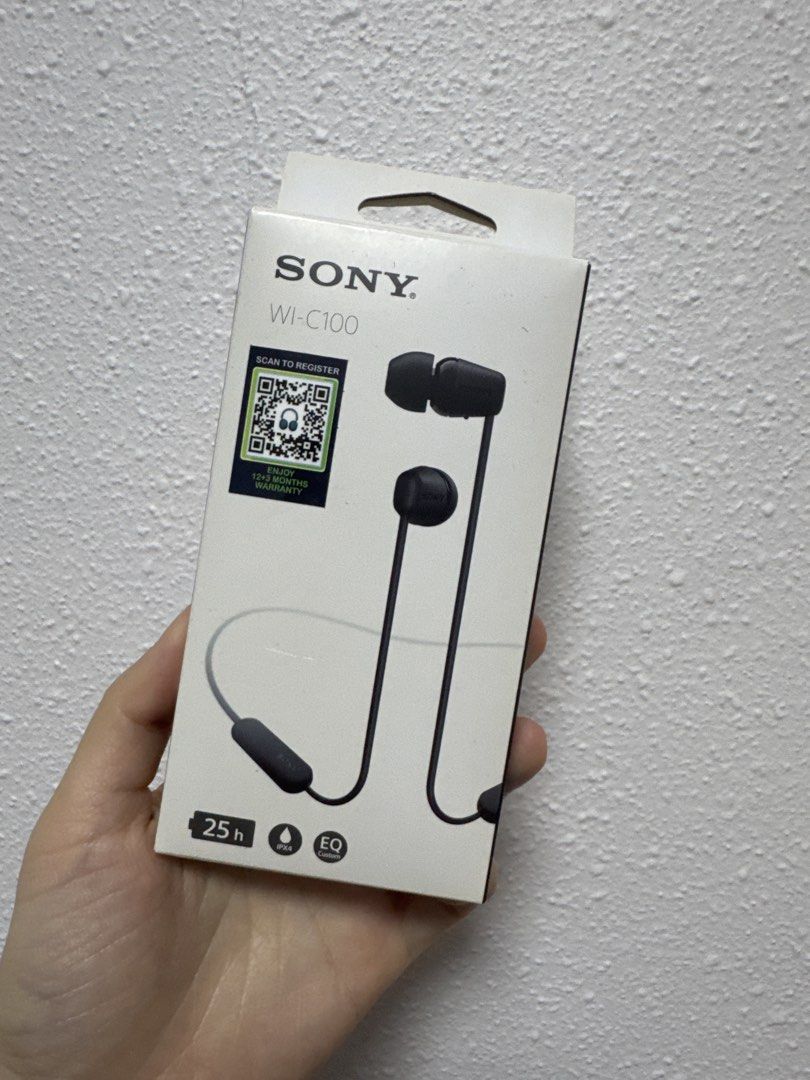Sony WI-C100 Wireless In-Ear Headphones - Black