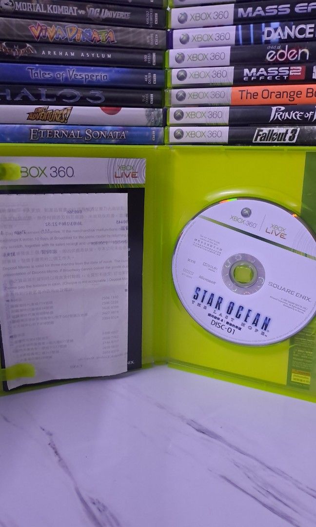 Star Ocean: The Last Hope - Xbox 360 (Category: Xbox) located in Muntinlupa City. Submitted by echo.066 (Listing ID 1426533856, Image 2). Description: FOR SALE XBOX 360 CD GAME 750 PHP STAR OCEAN THE LAST HOPE NTSC J MINT CONDITION AVAILABLE FOR DELIVERY VIA LALAMOVE AVAILABLE FOR SHIPPING VIA J&T EXPRESS MODE OF PAYMENT : BANK / GCASH / MAYA MUNTINLUPA CITY LOCATION .