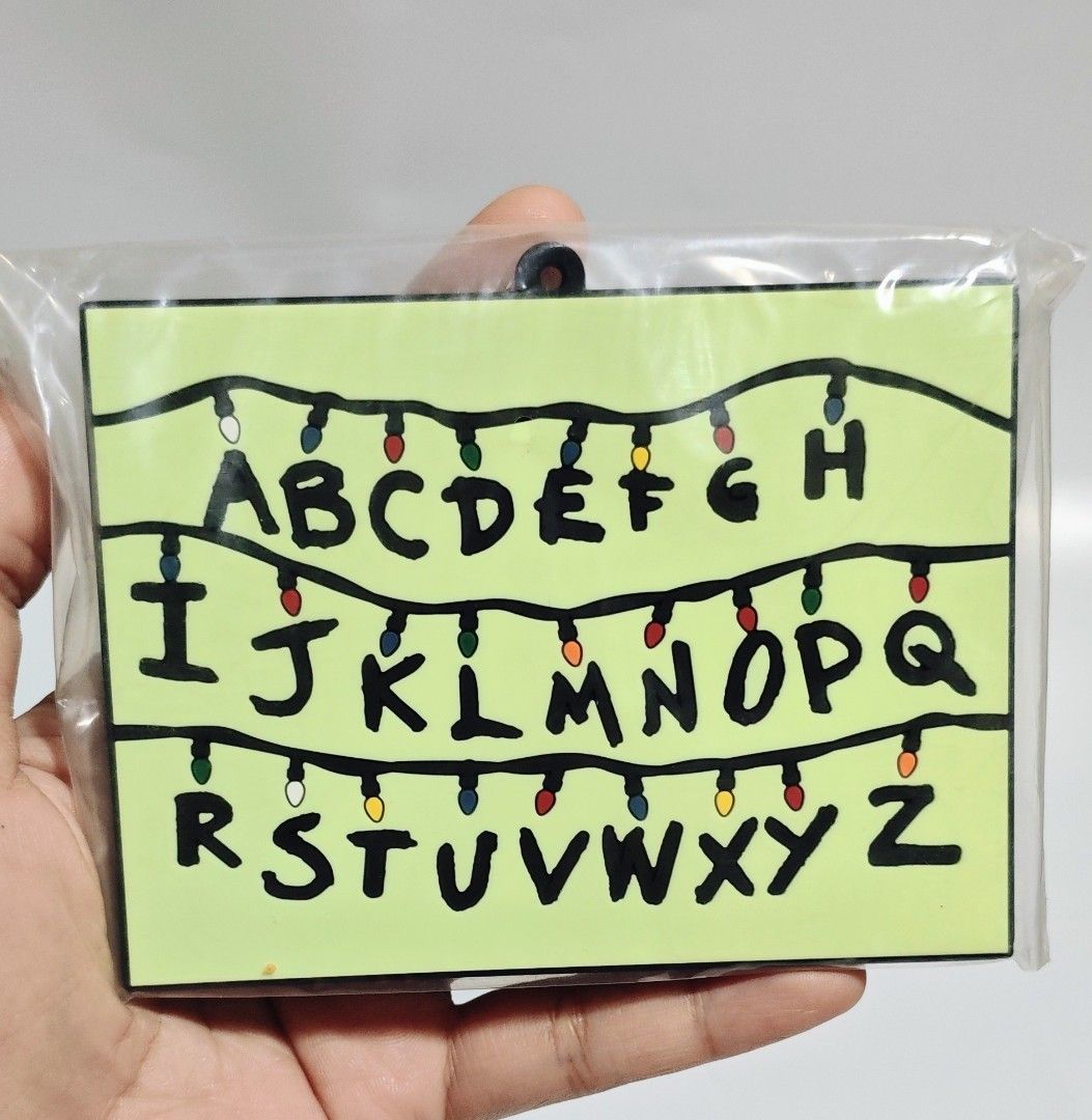 Stranger Things Rubber Coaster (Category: Western Merchandise) located in Manila. Submitted by yourfavoritethings7 (Listing ID 1426545963, Image 3). Description: Listing is for a Stranger Things rubber coaster. It features a Demogorgon design and a light-up alphabet design. The coaster is from the Ichiban Kuji series. It comes in its original packaging..