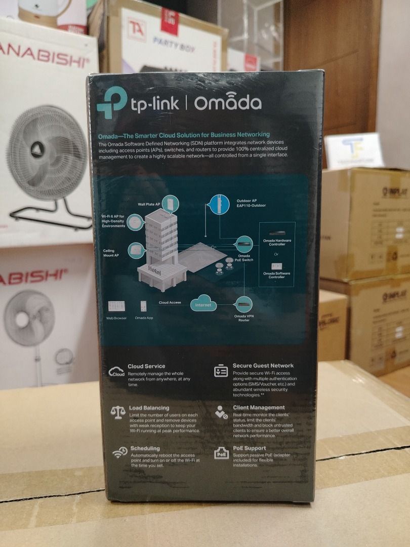 TP-Link Omada EAP110 -Outdoor 300Mbps Wireless N Outdoor Access Point (Category: Office & Business Technology) located in Pasig City. Submitted by technofuseofficial (Listing ID 1426473692, Image 2). Description: TP-Link Omada EAP110 -Outdoor 300Mbps Wireless N Outdoor Access Point Brand New and Original Items Store Location: 4F Unit 402, 604 Shaw Boulevard, Barangay Kapitolyo, Pasig City Same Day Delivery: - Lalamove delivery within Metro Manila