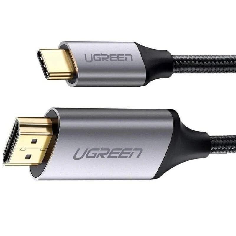 UGREEN USB-C To HDMI Cable 1.5M (Gray Black) (Category: Chargers & Cables) located in Makati City. Submitted by jc.cuerdo (Listing ID 1426570239, Image 3). Description: UGREEN USB-C To HDMI Cable 1.5M (Gray Black) (MM142/50570) This ugreen USB-C to HDMI cable is a convenient solution for connecting your USB-C device directly to your HDMI monitor, projector, or TV • Use the USB Type C HDMI cable cord to position your devices anywhere in your works