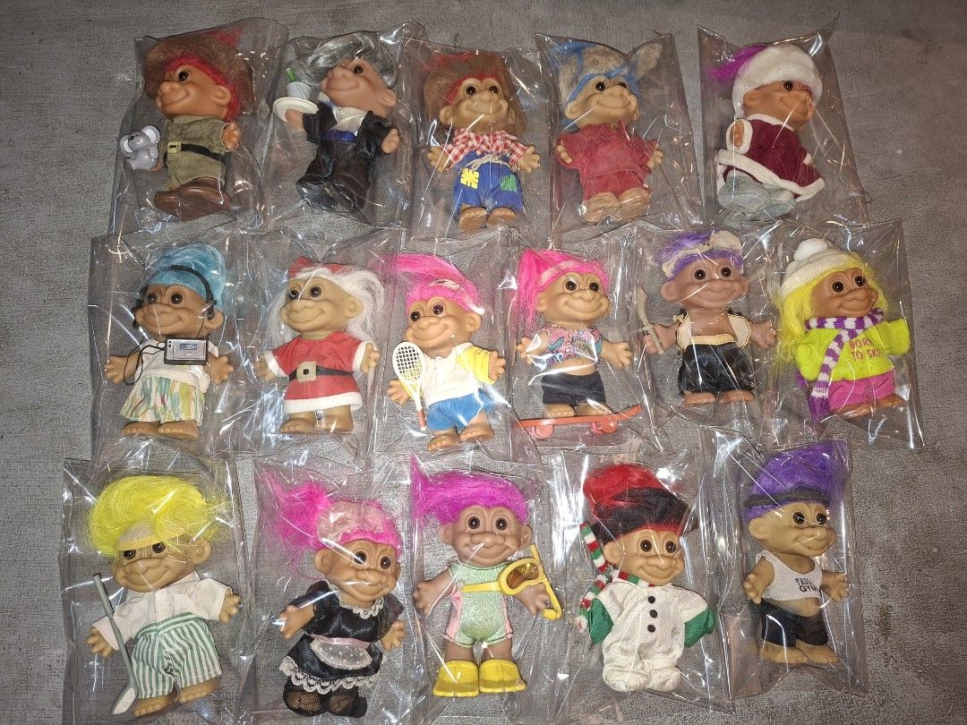 Vintage Troll Dolls, complete accessories (Category: Figurines & Statues) located in Manila. Submitted by retrotoycollections (Listing ID 1426587011, Image 1). Description: Troll dolls with complete accessories, all original. very hard to find. pm for more details..