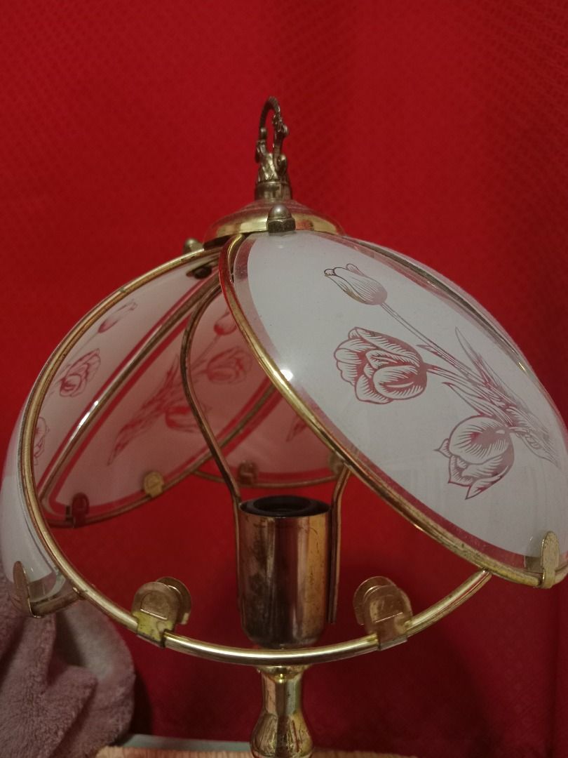 Vintage Tulip Table Lamp (Category: Lighting) located in Santa Rosa. Submitted by kimyalei (Listing ID 1426508975, Image 2). Description: It has a missing glass shield. but the lamp works, you just need to buy a new bulb since humina na ung bulb. .
