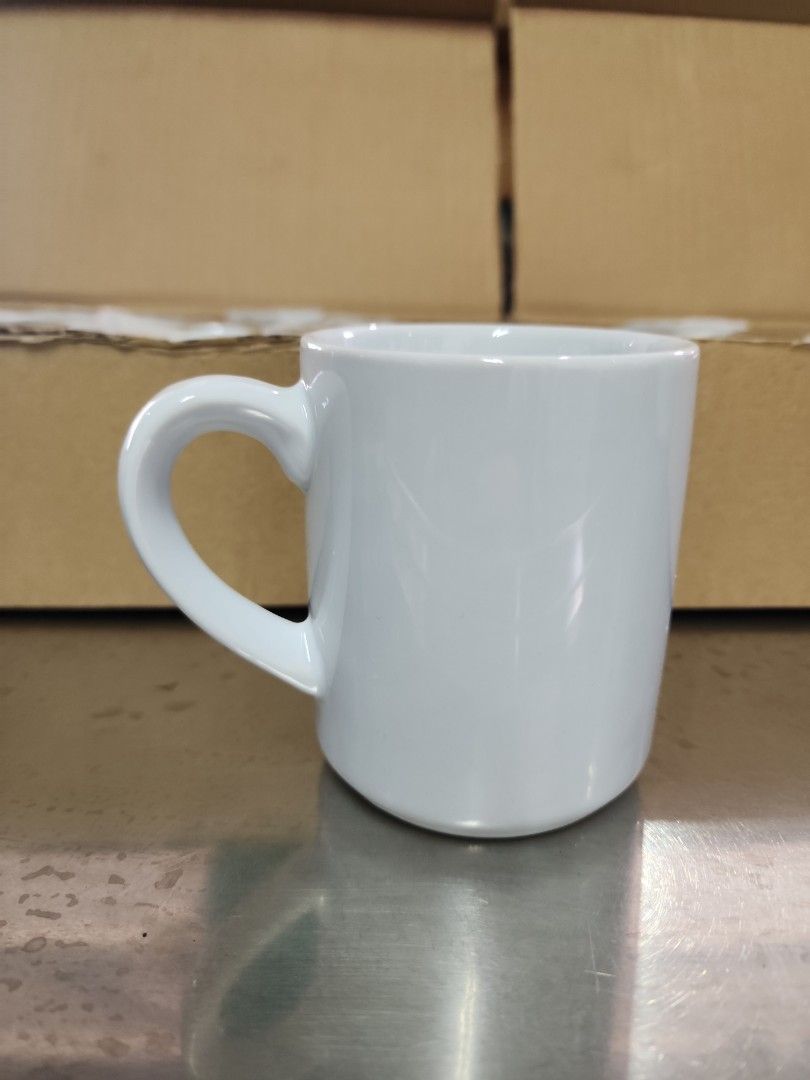 White Ceramic Mugs - Brand New454215733064519681