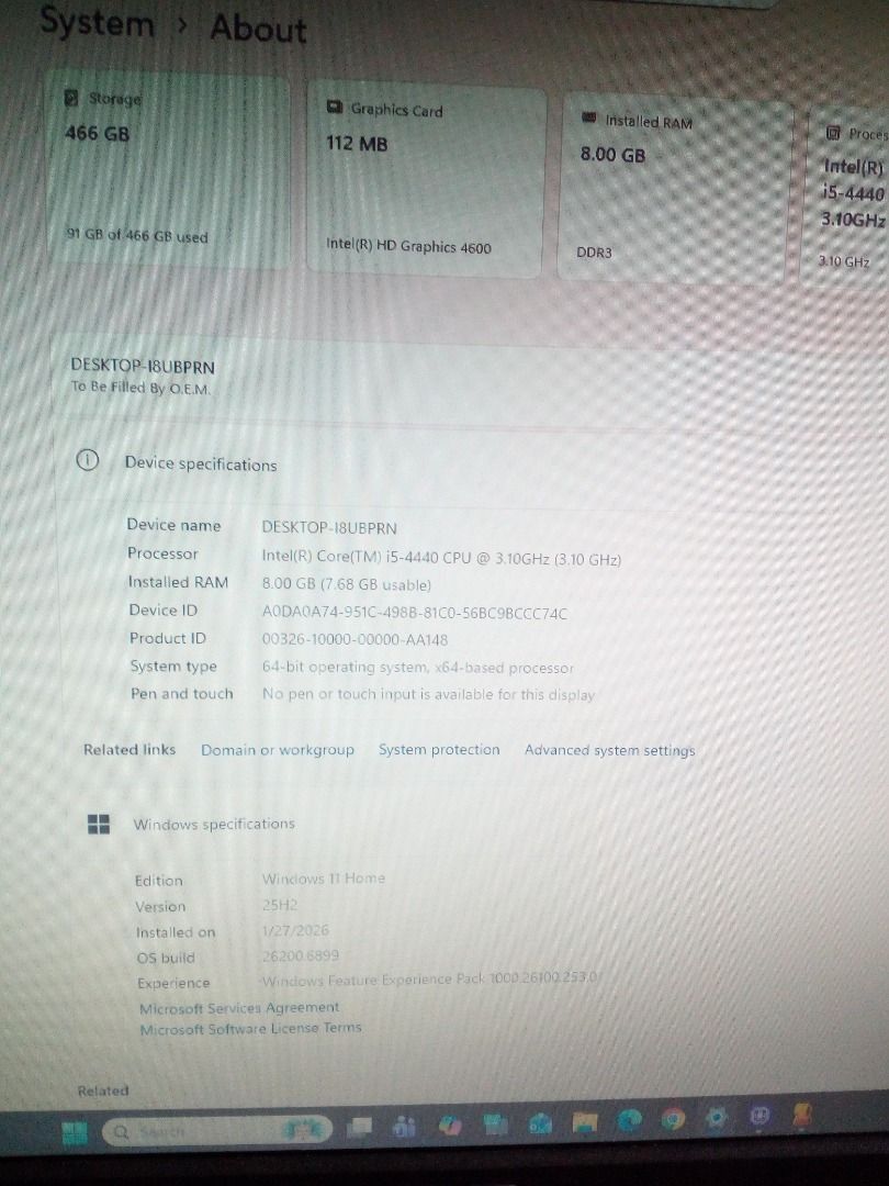 WTS Old Intel i5 PC413296662089584643