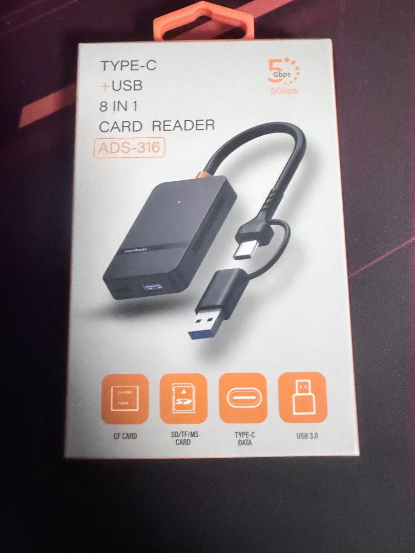 8-in-1 Type-C & USB Card Reader405986555525212160