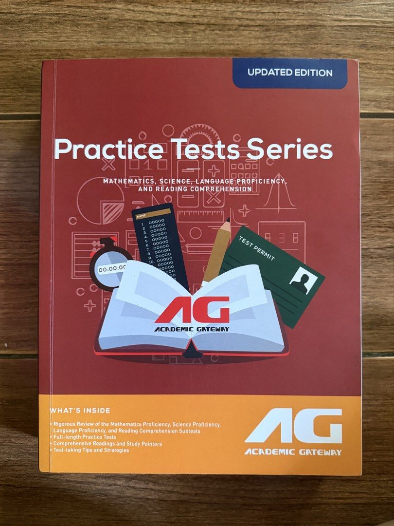 Academic Gateway Practice Tests Series (Category: Textbooks) located in Manila. Submitted by twixxx07 (Listing ID 1426631900, Image 1). Description: - academic gateway practice test book - perfect for college/shs entrance exam reviews - upcat, dcat, acet, ustet, etc. - no issues, minor dents only - no pencil and pen writings inside since i had a separate notebook loc: marikina.