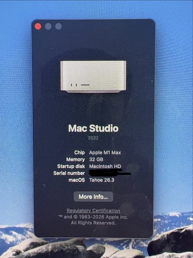 Apple Mac Studio M1 Max (2022)413296664175585283