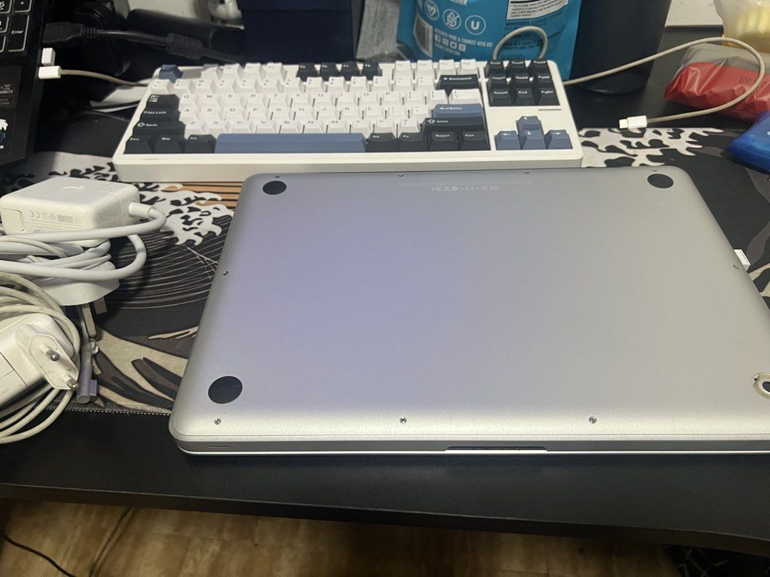 Apple MacBook Pro 13-inch (Category: Laptops & Notebooks) located in Bacolor. Submitted by dizonjm21164367 (Listing ID 1426774358, Image 2). Description: Issue /Minimal dents/battery/ } in keyboard Inclusion: 2 chargers Model: MacBook Pro 13-inch Year: Mid 2010 Processor: Intel Core 2 Duo 2.4 GHz RAM: 4 GB DDR3 Graphics: NVIDIA GeForce 320M Processor (CPU) Type: Intel Core 2 Duo Speed: 2.4 GHz Cores: 2 cores Cache: 3 MB L2 Cache .