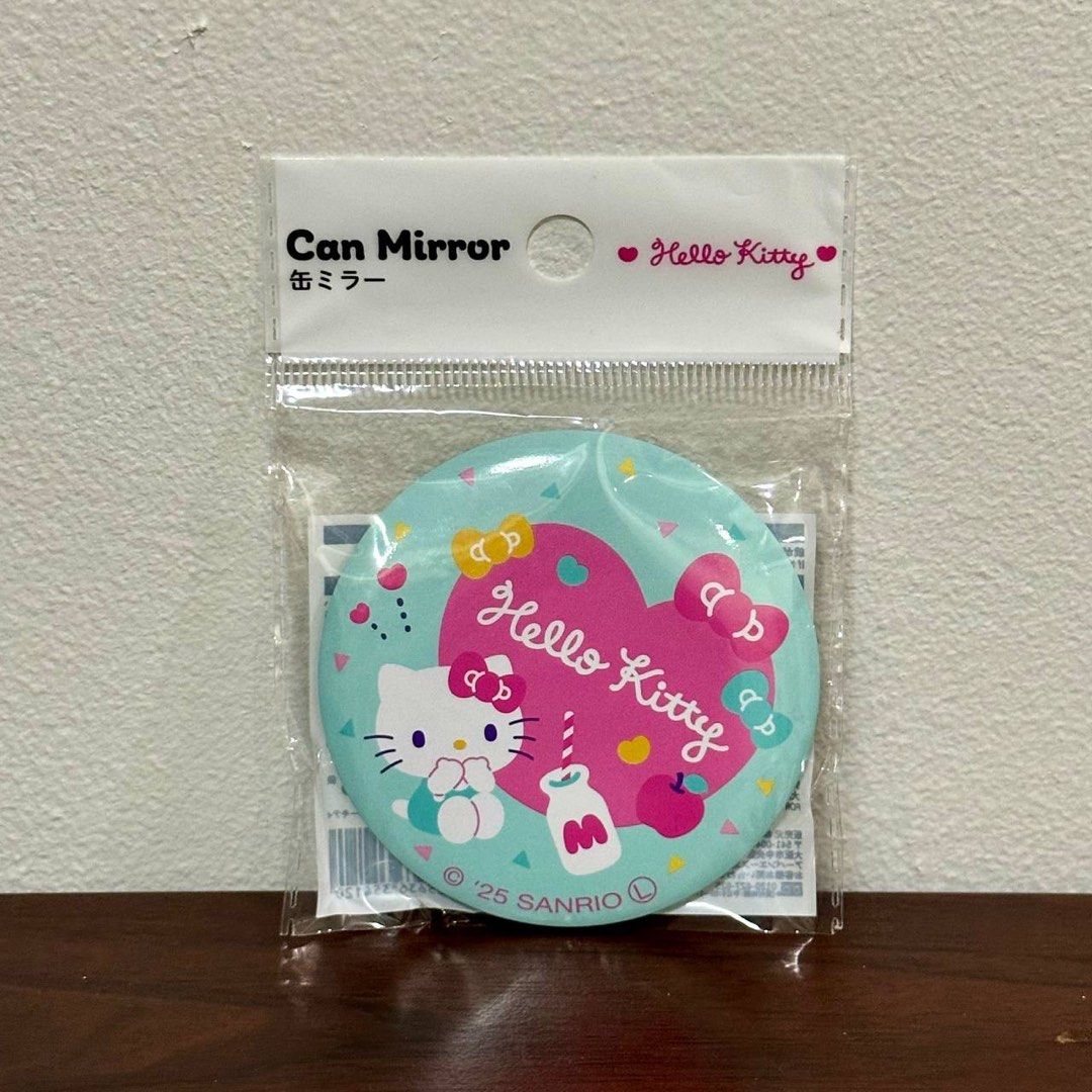 [Authentic] Sanrio Can Mirror Hello Kitty (Category: Mirrors) located in Quezon City. Submitted by brandedusagoodies (Listing ID 1426772709, Image 1). Description: Cute Sanrio can mirror featuring adorable character designs including Cinnamoroll, Hello Kitty, Kuromi, and My Melody. A compact and lightweight mirror perfect for daily touch-ups, travel, makeup pouches, or handbags. Material: • Metal can casing • Mirror Color / Design: • Blue – Cinna