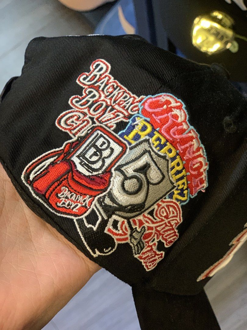 BACK PACK BOYS MULTIPLE EMBROIDERED LOGO 31 CAP (Category: Caps & Hats) located in Manila. Submitted by scarlett_hope (Listing ID 1426621584, Image 2). Description: 1 SIZE FITS ALL CONDITION: BNEW MOP: GCASH COURIER: J&T OR LALAMOVE.