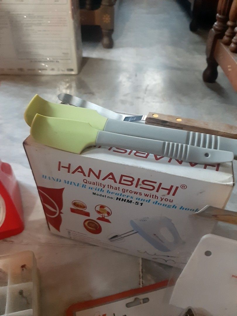 Baking Tools Set - Hanabishi, Asahi (Category: Bakeware) located in Paranaque City. Submitted by hypnos924 (Listing ID 1426714921, Image 2). Description: √ Baking tools and accessories. Bought from Restaurant depot. + Free oven that needs repair. If not marked as sold, yes it's still available. Sm Bicutan only for meetups. If you prefer to ship, payment for the item is through gcash or paymaya. (My acct is fully verified) and buyer will arrange/b