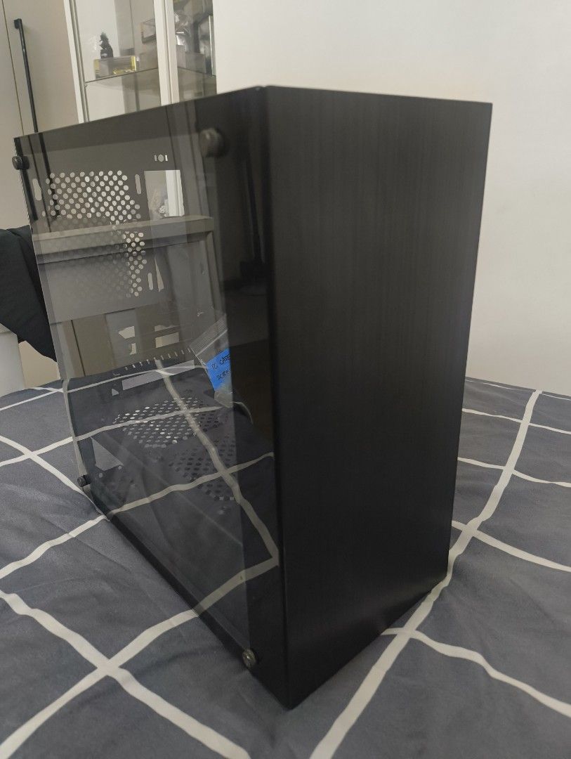 Black PC Case with Tempered Glass, Computers & Tech, Parts ...