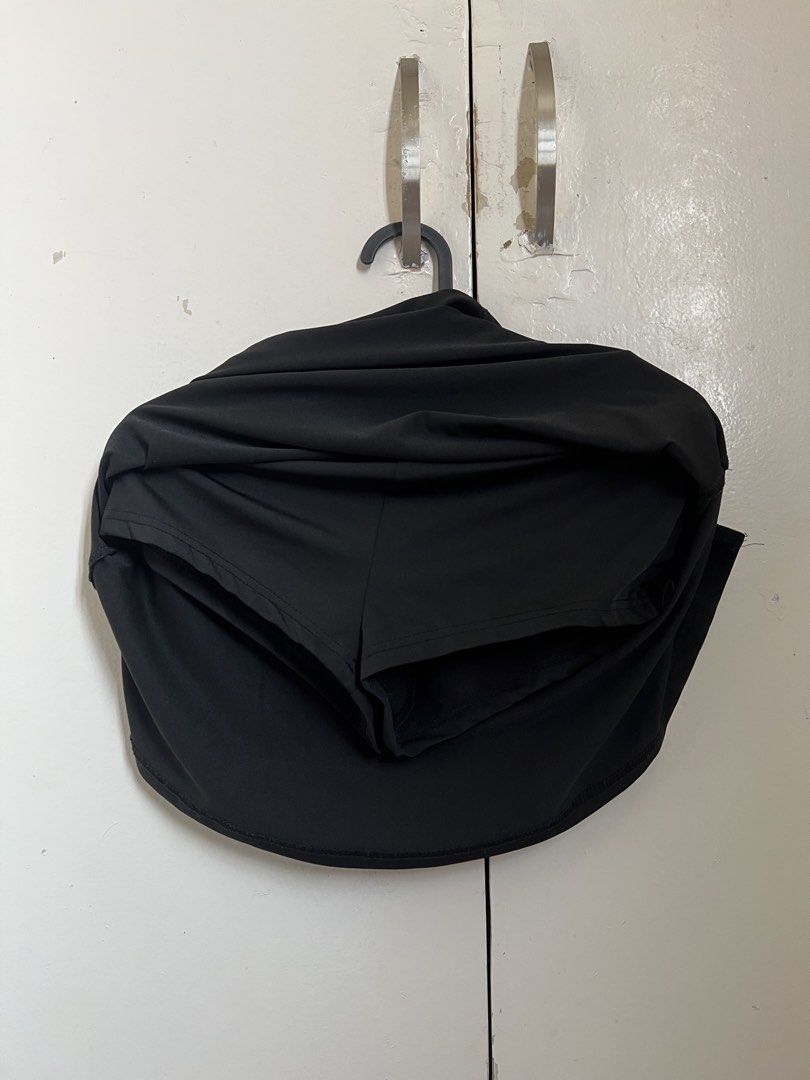 black skirt with inner shorts (Category: Other Bottoms) located in Manila. Submitted by lauravln (Listing ID 1426626884, Image 2). Description: perf for tennis or paddle or any sports cos it has shorts inside vv secure.
