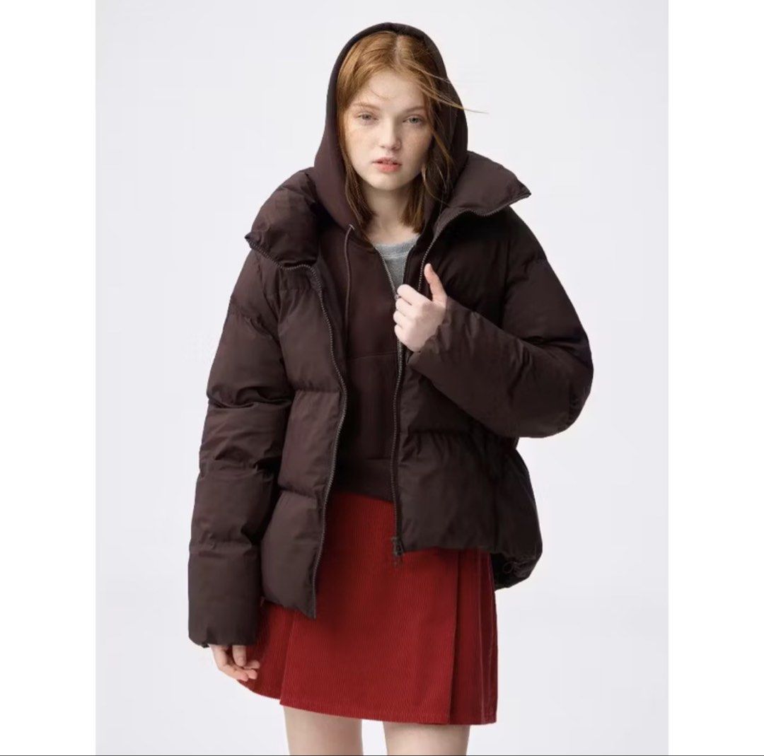 Brown Hooded Puffer Jacket (Category: Coats, Jackets and Outerwear) located in Manila. Submitted by daisydeclutters (Listing ID 1426740807, Image 1). Description: Like new brown hooded puffer jacket. Bought from NET Taiwan for ~4k php and used for 2 days (I wasn’t ready for the weather haha). Letting go for 3k only! Note: first picture for reference only. Last two pics are actual pics!.